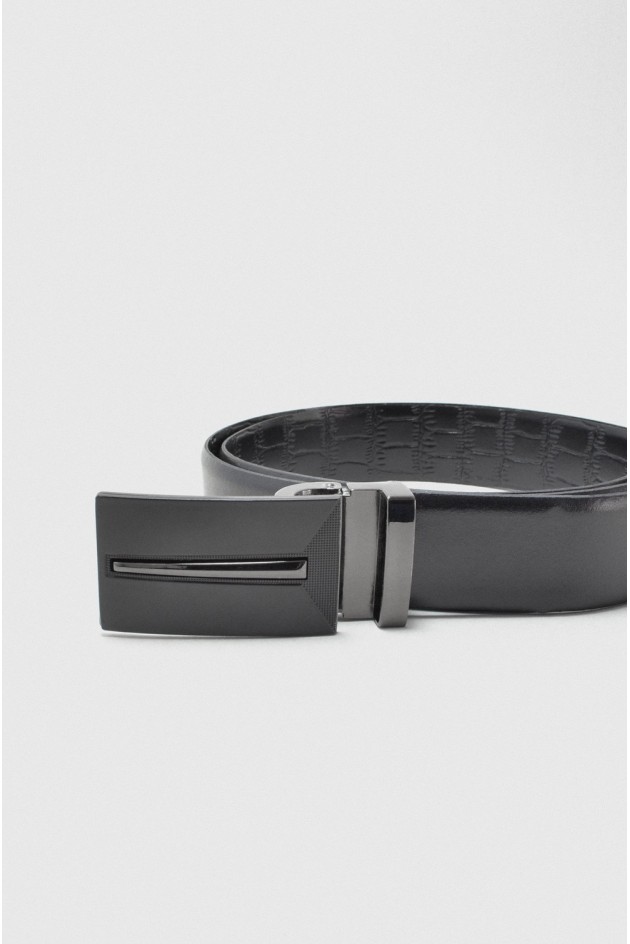 Cinturon Plaque Black 2