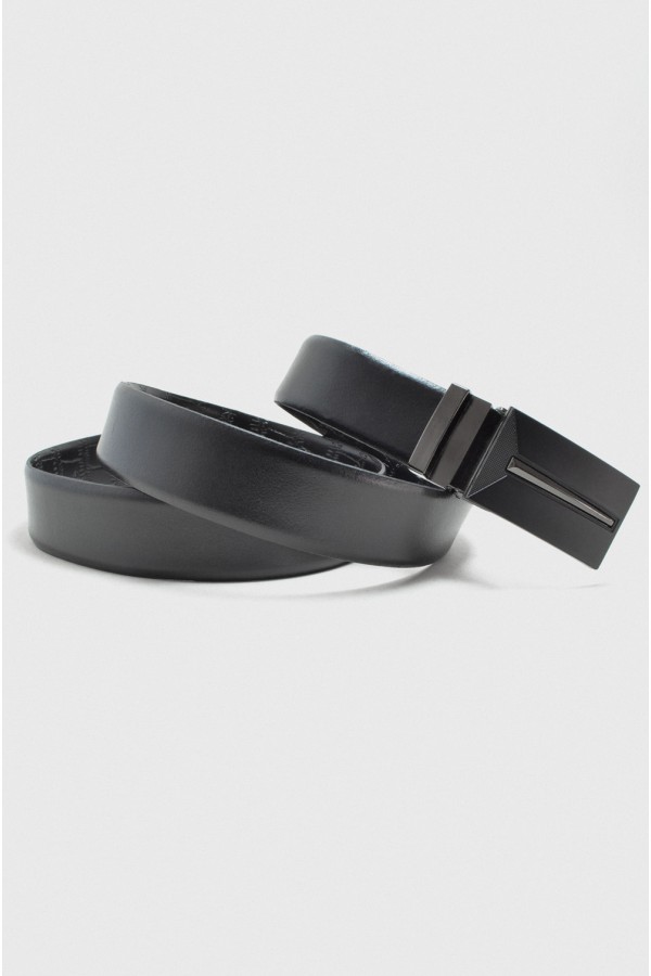 Cinturon Plaque Black