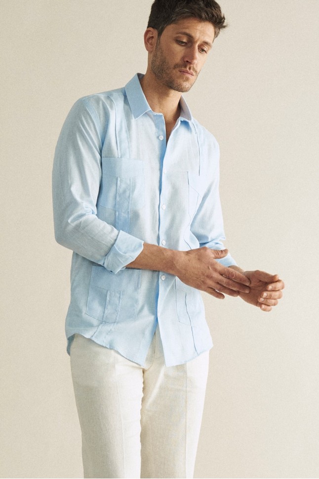 Camisa Guayabera Calpe Lino