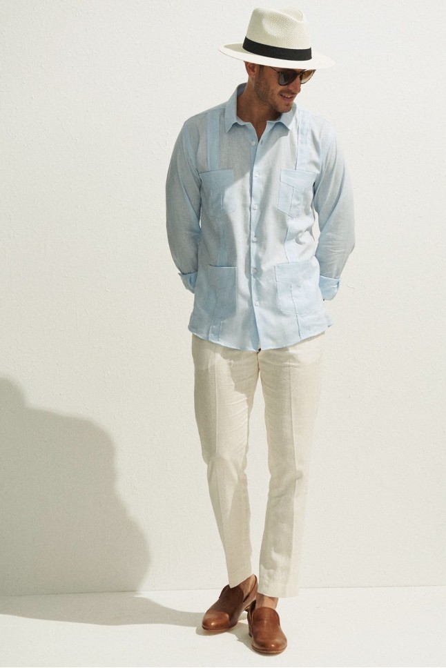 Camisa Guayabera Calpe Lino