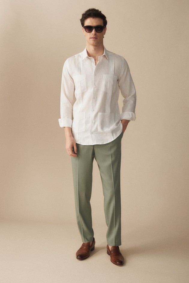 Camisa Guayabera Vega Lino 2