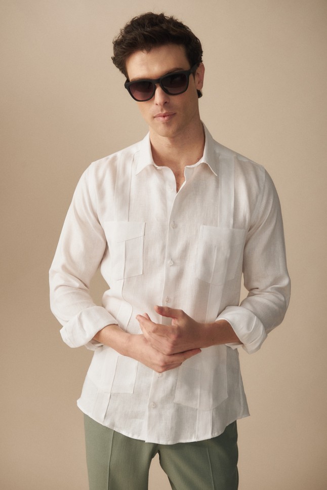 Camisa Guayabera Vega Lino