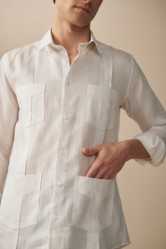 Camisa Guayabera Vega Lino