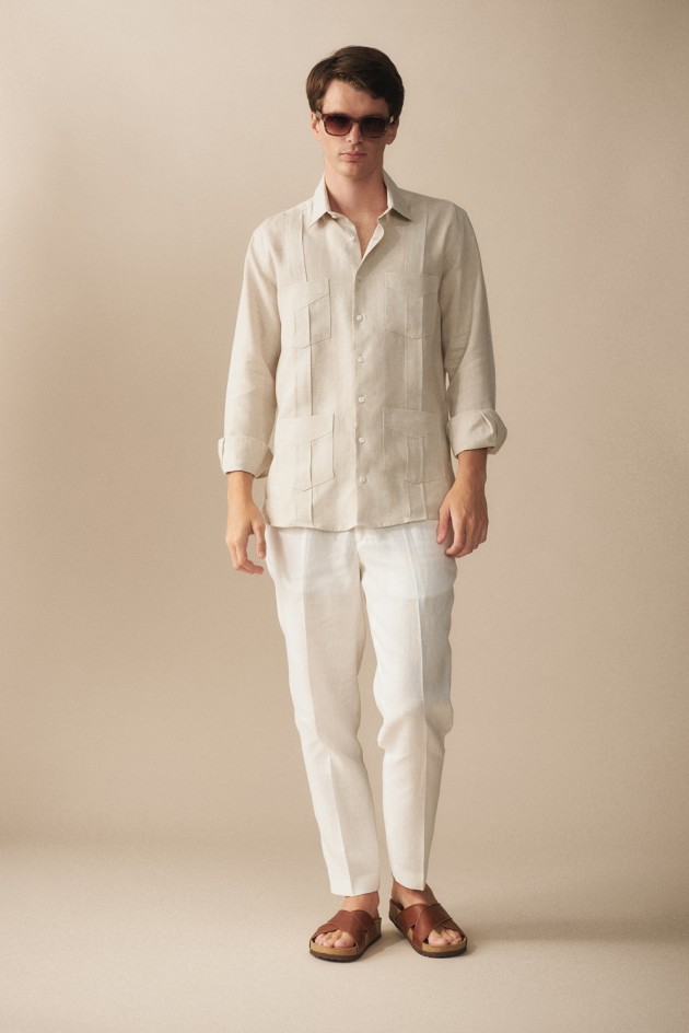 Camisa Guayabera Vega Lino 2