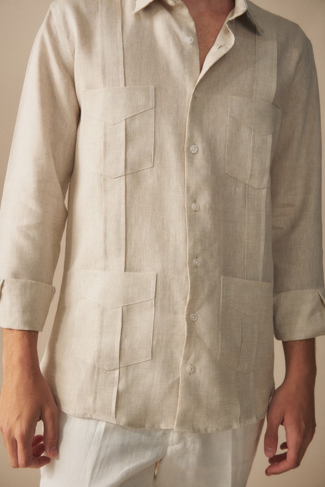 Camisa Guayabera Vega Lino