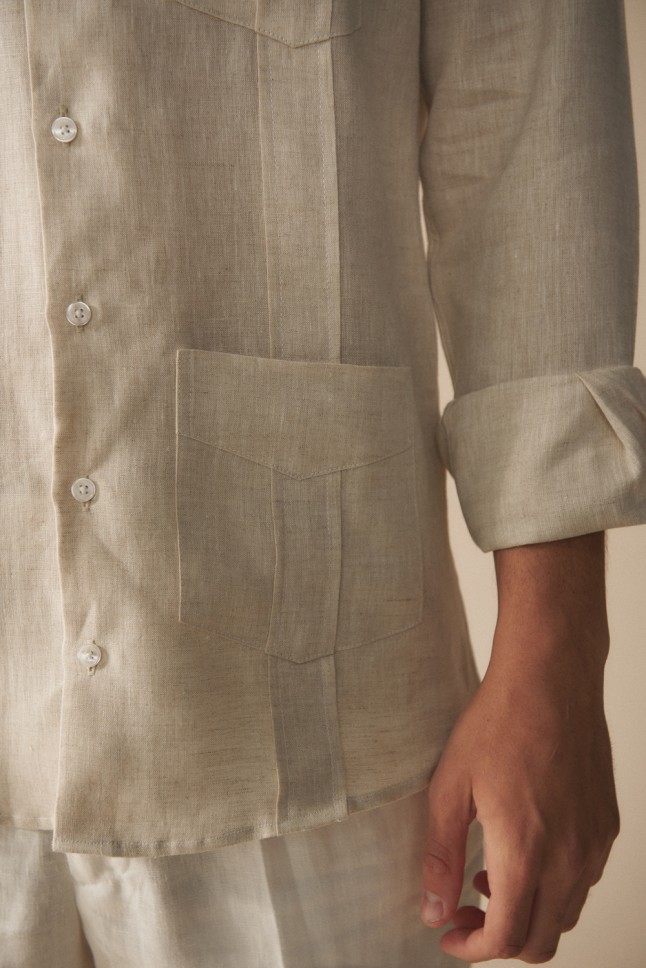Camisa Guayabera Vega Lino