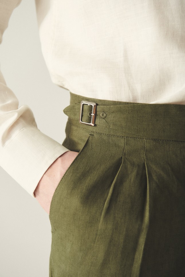 Pantalon Gurkha Pegli Lino
