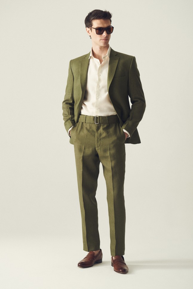Pantalon Pegli Cinturon Lino