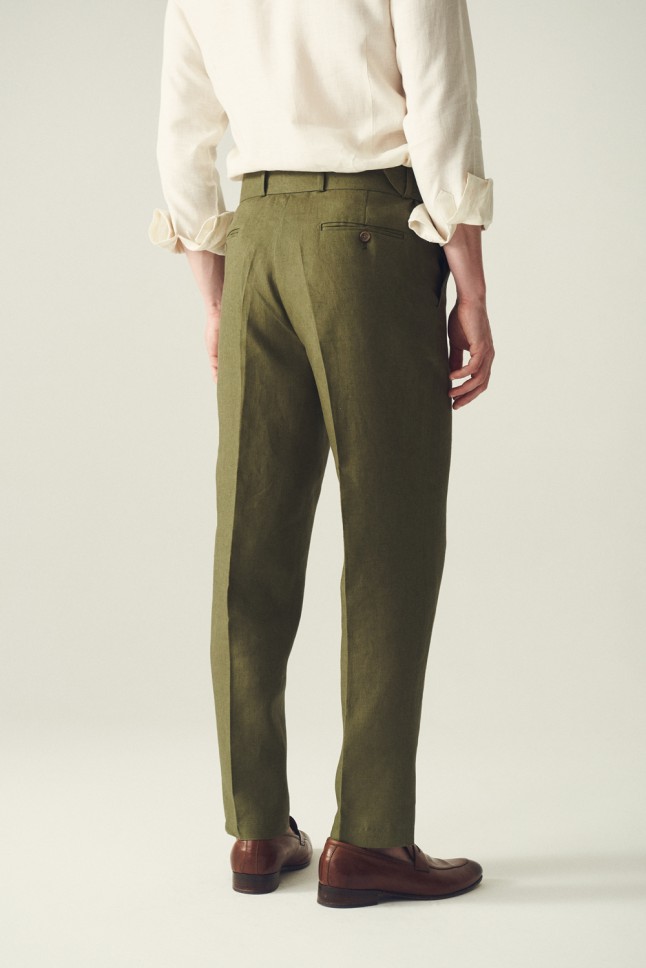 Pantalon Pegli Cinturon Lino