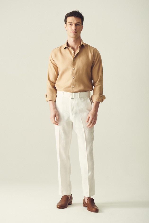 Pantalon Pegli Cinturon Lino