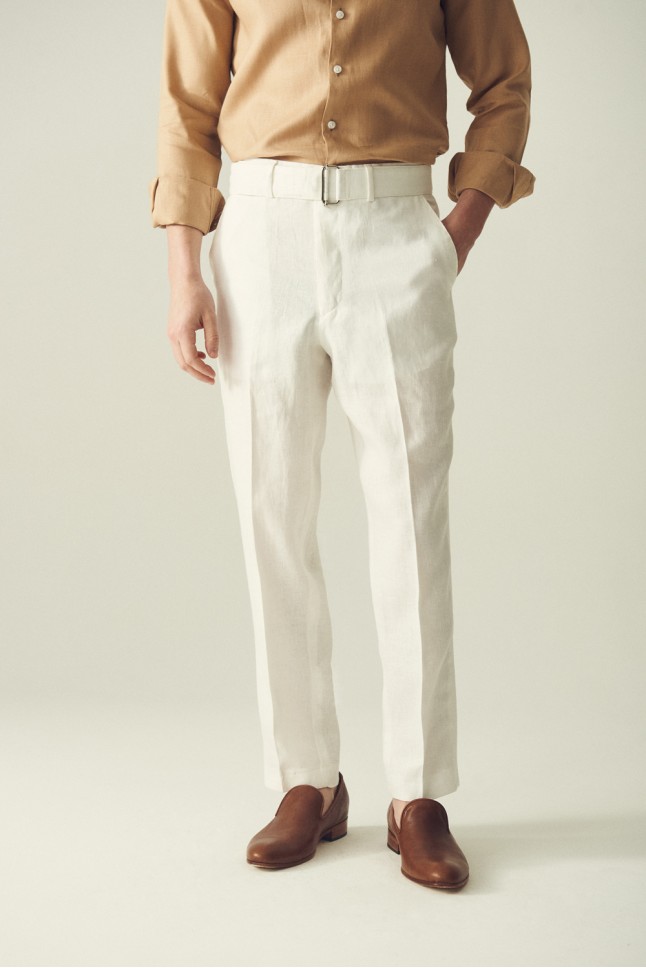 Pantalon Pegli Cinturon Lino