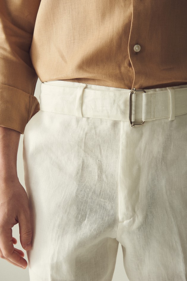 Pantalon Pegli Cinturon Lino 2