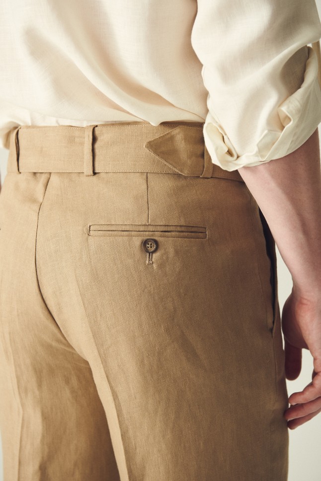 Pantalon Pegli Cinturon Lino