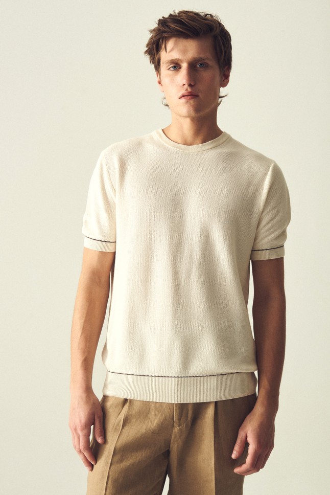 Remera Punto Pique Tejida