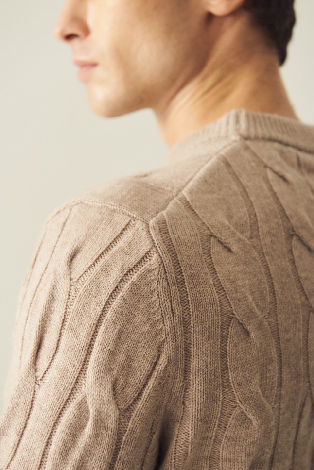 Sweater Trenzado Merino Cashmere