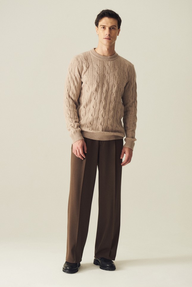Sweater Trenzado Merino Cashmere