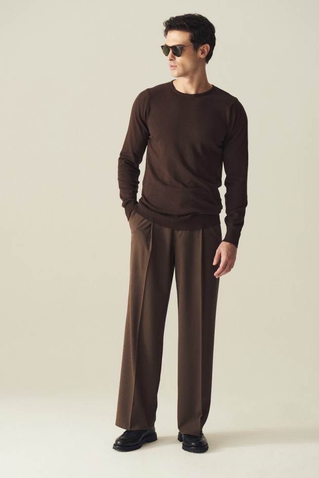 Sweater Cuello Redondo Algodón