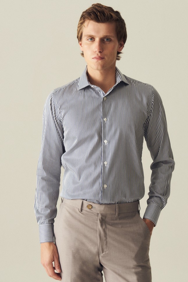 Camisa Rayada Algodón