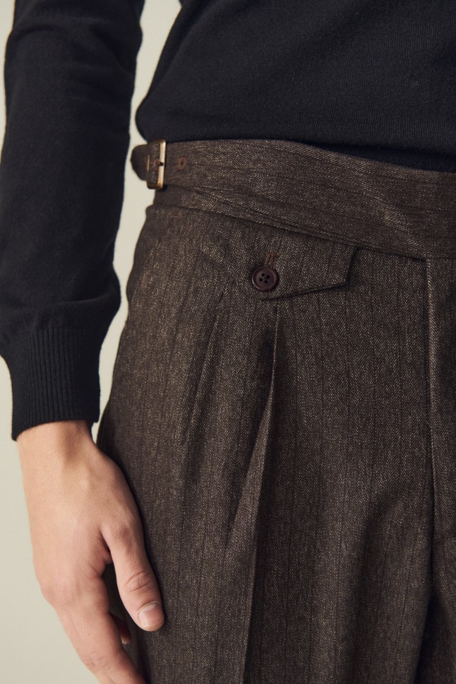 Pantalon Gurkha Trama Espiga