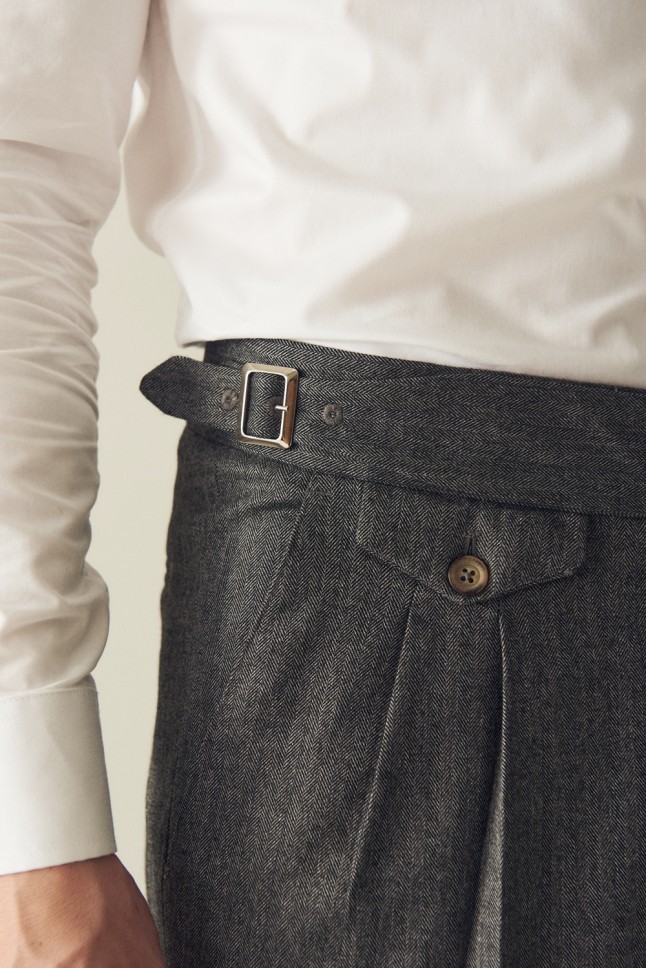 Pantalon Gurkha Trama Espiga
