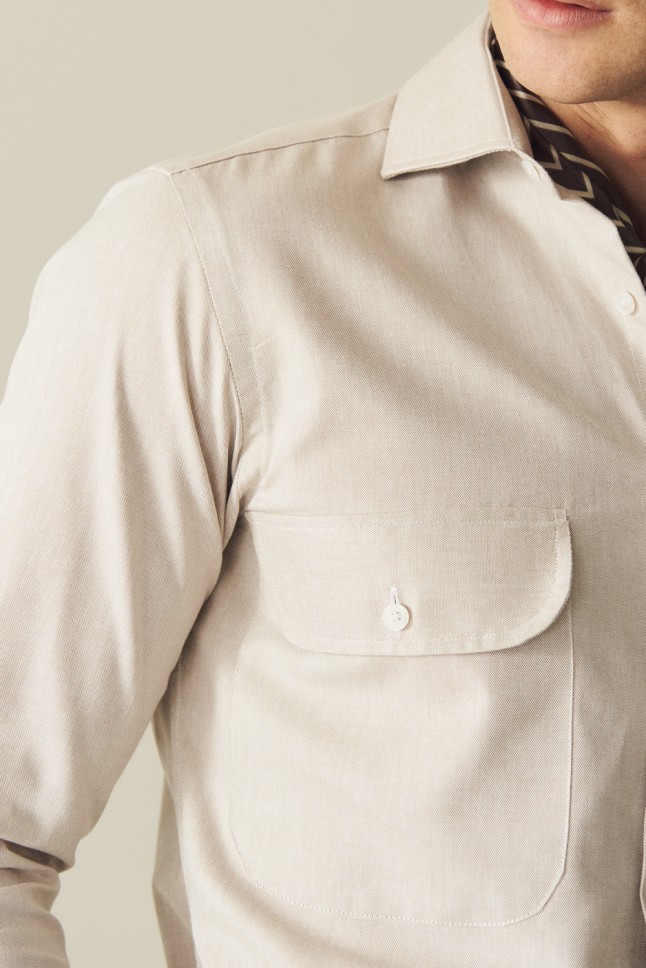 Camisa Bolsillos Oxford