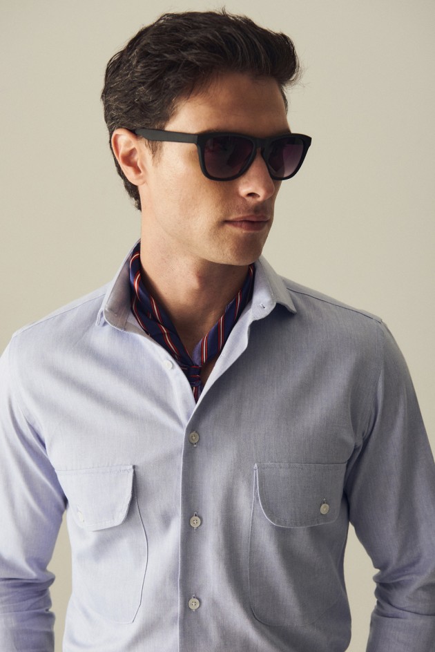 Camisa Bolsillos Oxford
